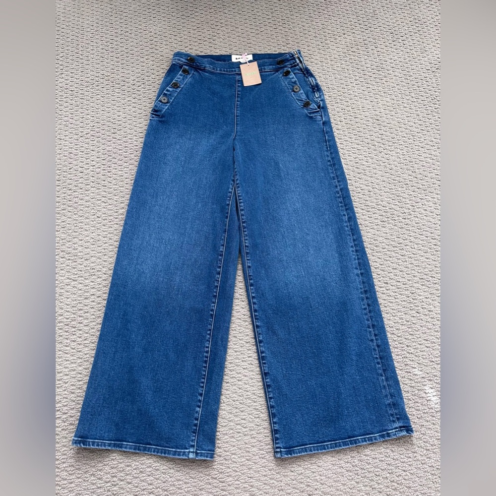 NWT Boden Greenwich Sailor Jeans
Nautical
Wide Leg
Side Zip
Preppy
Coastal
30 - Picture 2 of 13